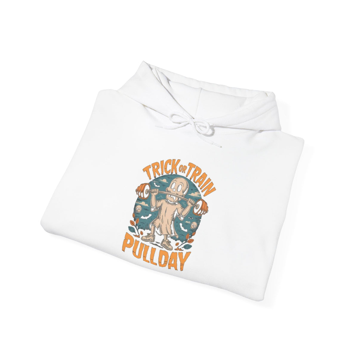 Trick Train Pullday Hoodie — Vintage Gym Pull-Up Workout Hoodie