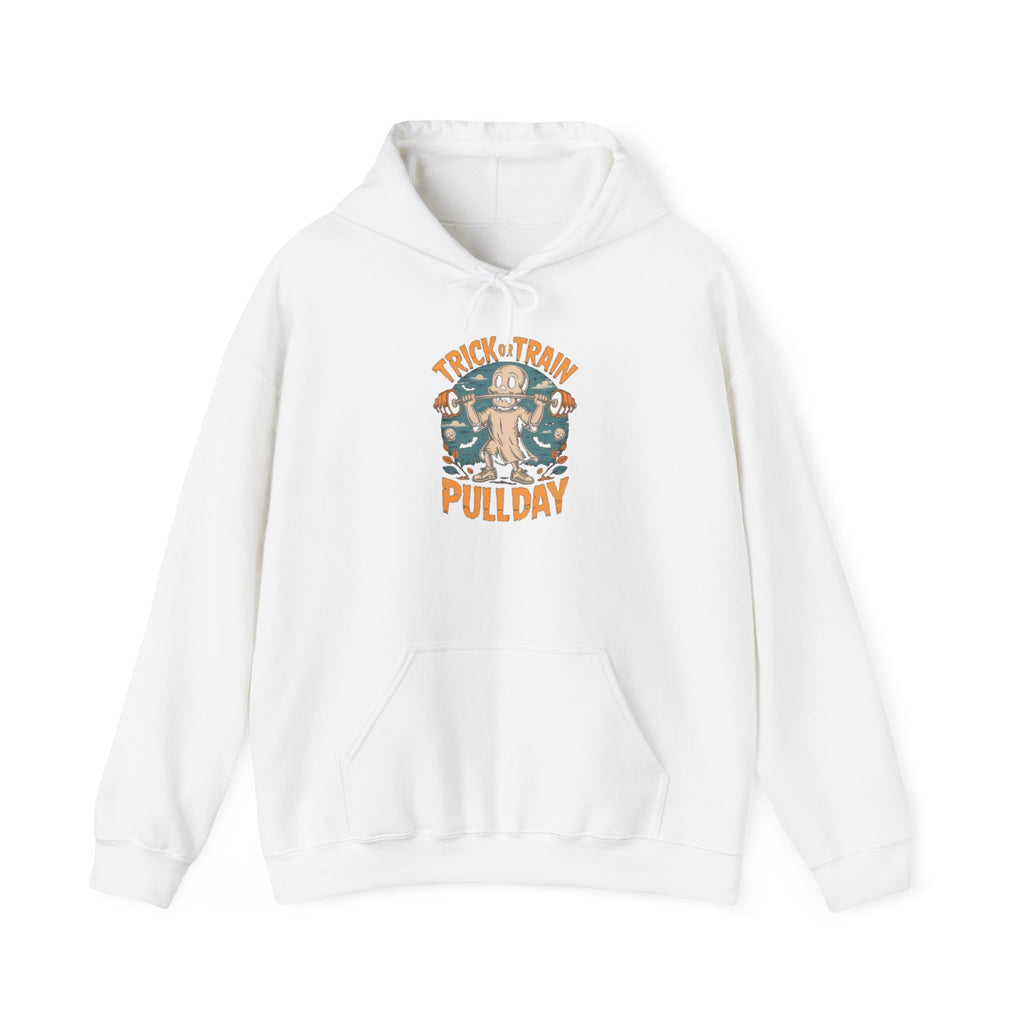 Trick Train Pullday Hoodie — Vintage Gym Pull-Up Workout Hoodie
