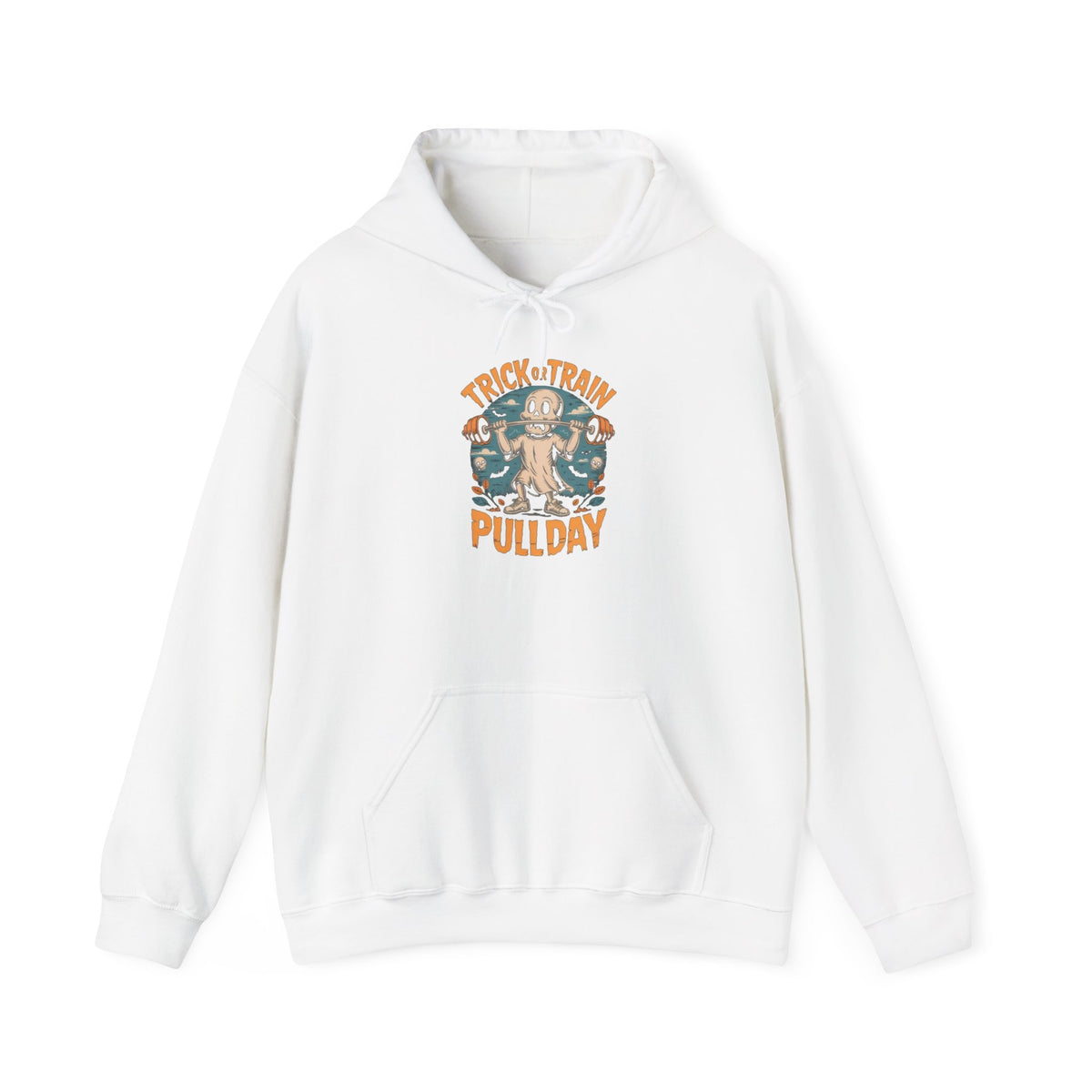 Trick Train Pullday Hoodie — Vintage Gym Pull-Up Workout Hoodie