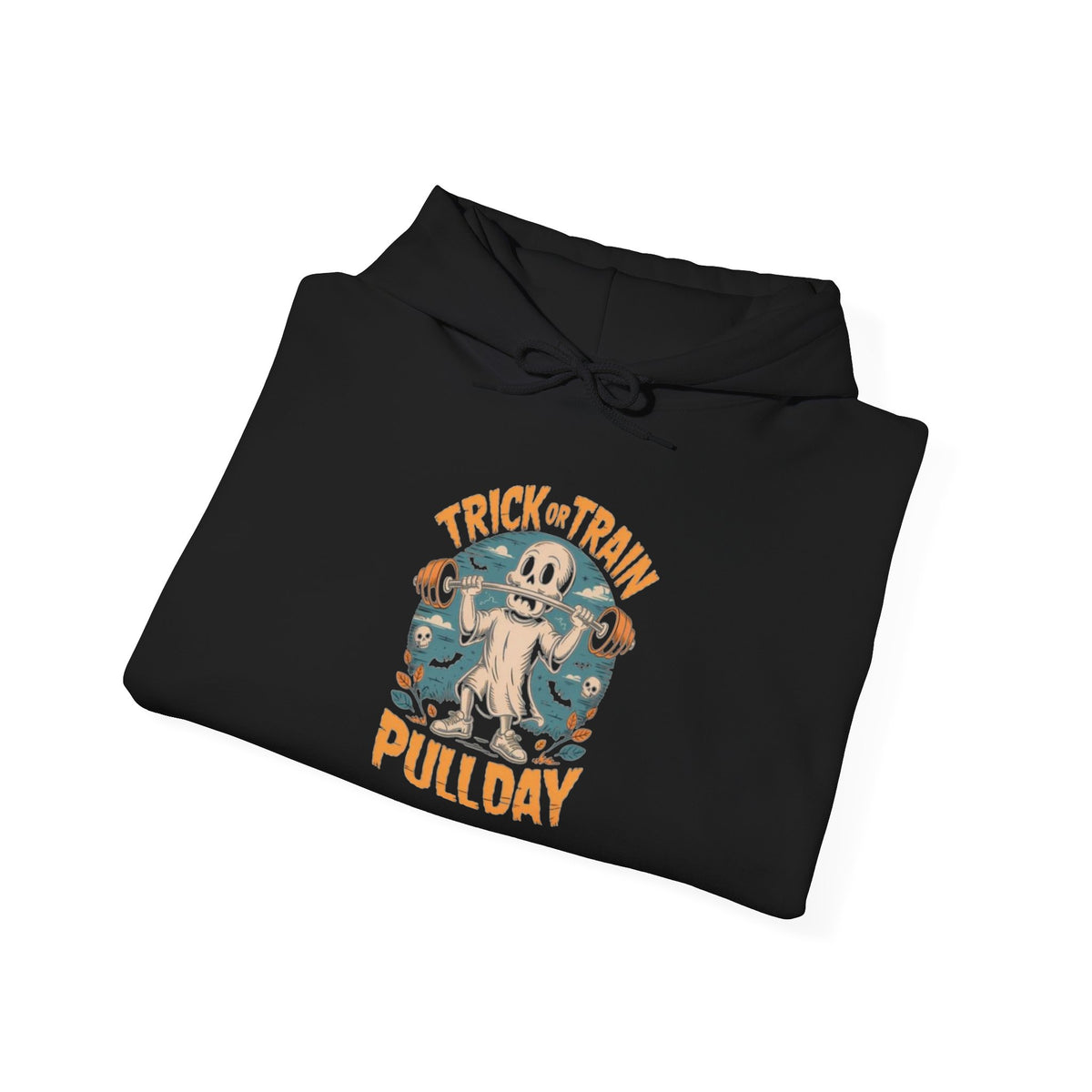 Trick Train Pullday Hoodie — Vintage Gym Pull-Up Workout Hoodie